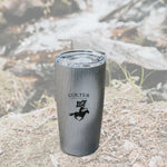 Brushed Gray 20 oz Tumbler - Colter Coffee Roasting